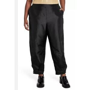 Kika Vargas x Target Scalloped Edge Pocket Tapered Pants Black Women's Size 2X